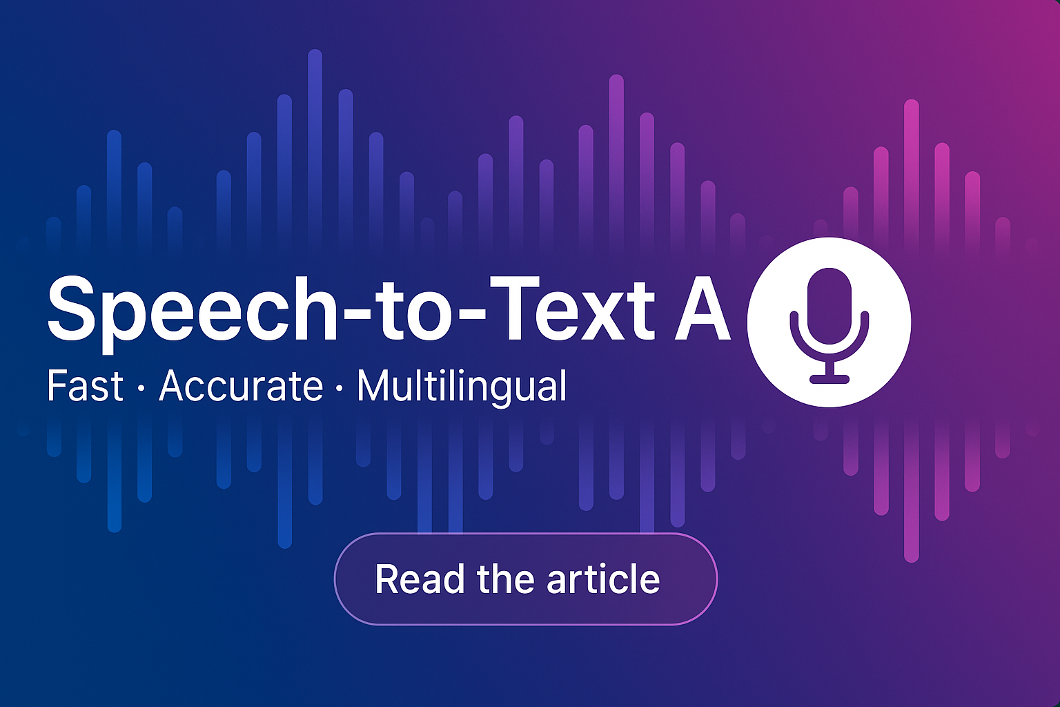 Speech-to-Text Model AI